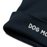 Dog Mom Organic Ribbed Beanie
