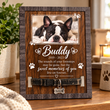 Personalized Pet Memorial Collar Sign – Custom Photo & Name Keepsake .