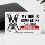Personalized Dog Emergency Wallet Card | Custom Pet Medical Information Card
