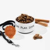 Eat. Play. Love Dog Bowl