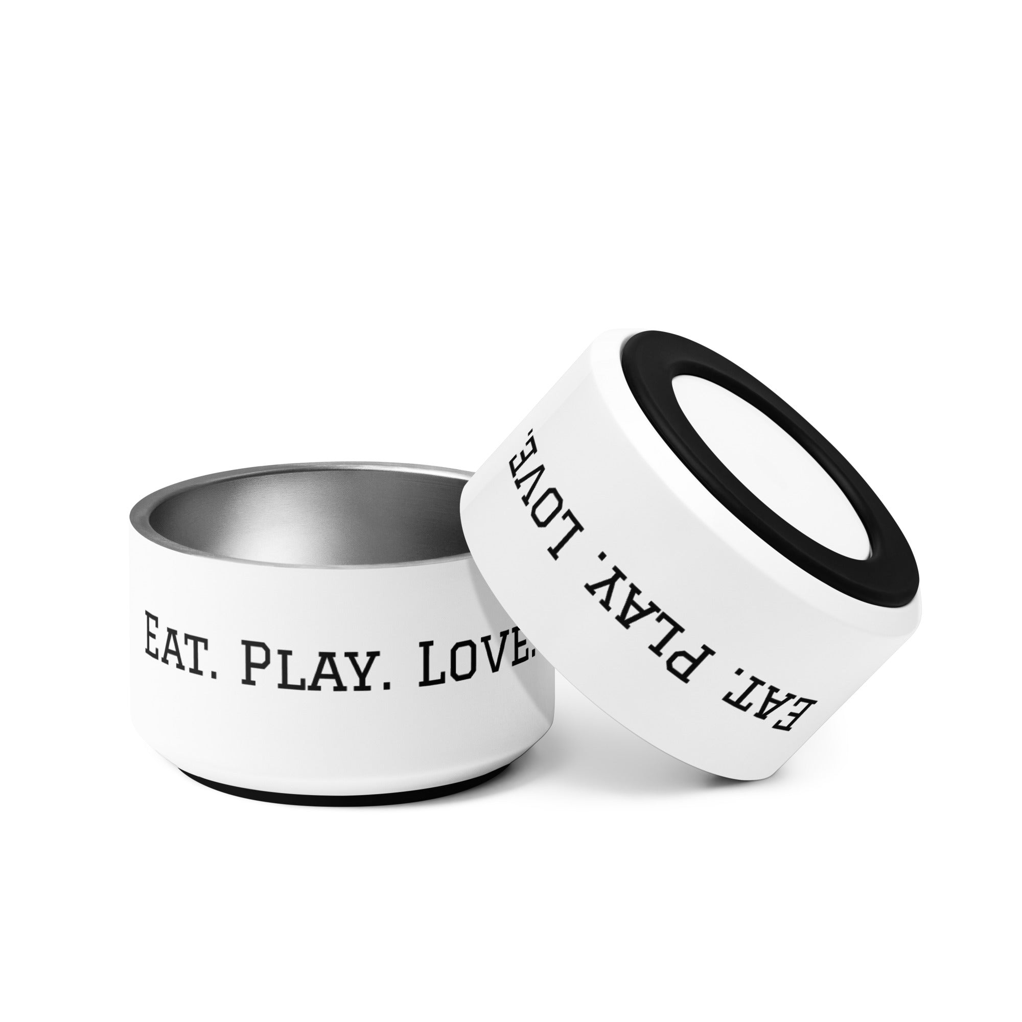 Eat. Play. Love Dog Bowl