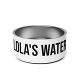 Custom Dog Bowl with Dog Name - Water