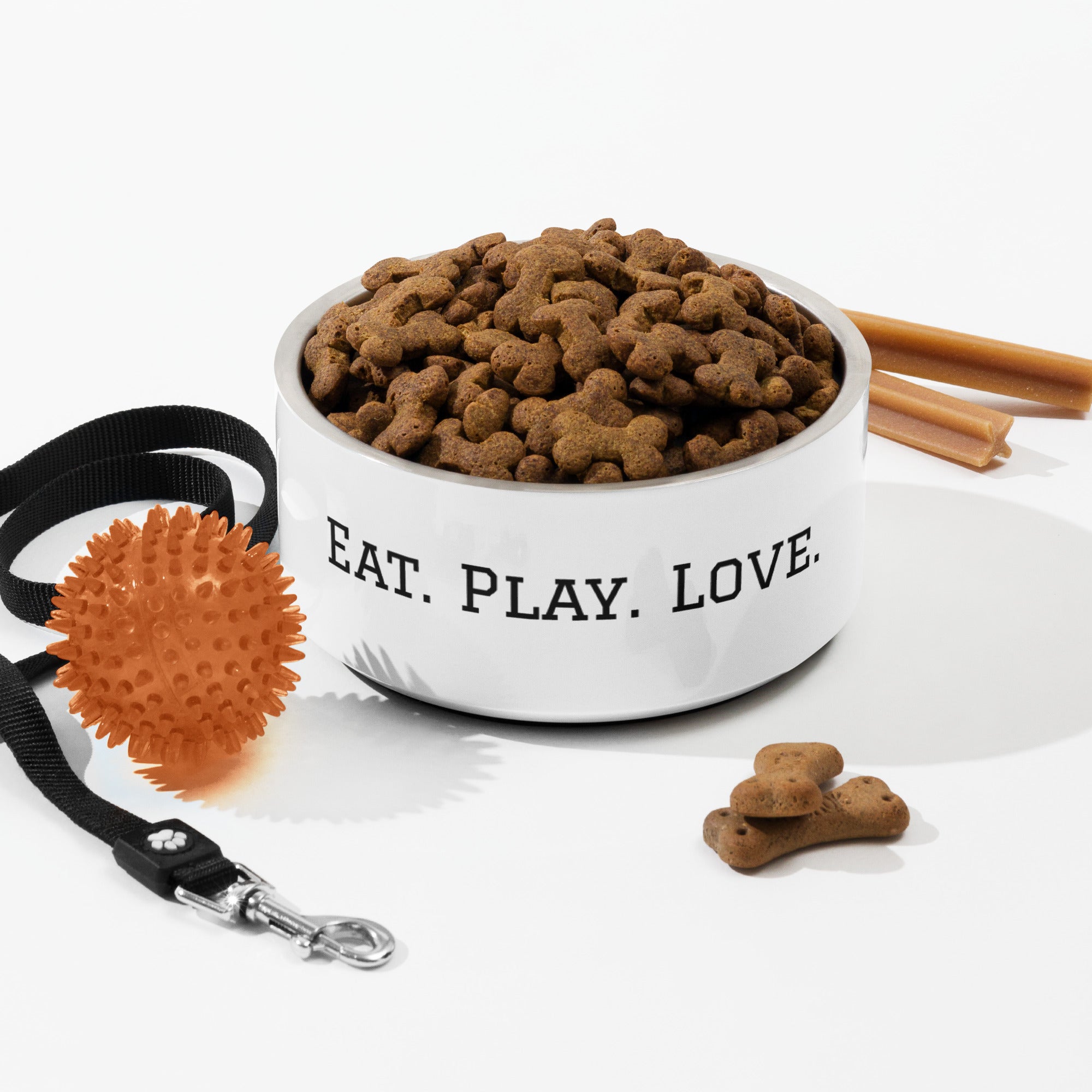 Eat. Play. Love Dog Bowl