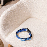 Blue Tie Dye Dog Collar
