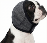 Pet Earmuffs Head Cover Dog Ear Protection For Swimming and Anti Anxiety Noise Cancelling . Dark Gray