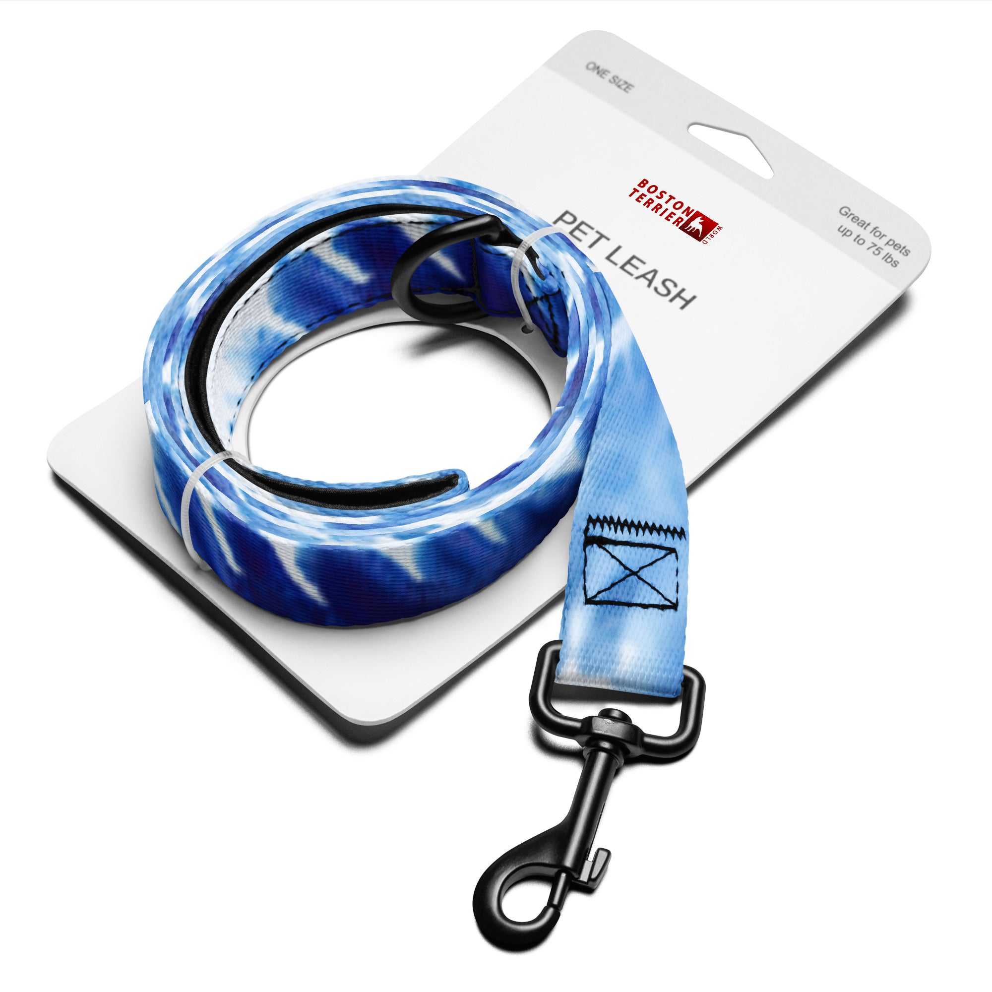 Blue Tie Dye Dog Leash
