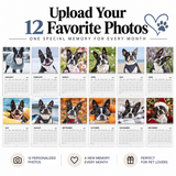 2027 Personalized Wall Calendar with Your Dog's Photos