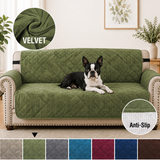 Premium Non-Slip Velvet Sofa Cover – Soft Plush Couch Protector for Pets, Kids & Everyday Use .