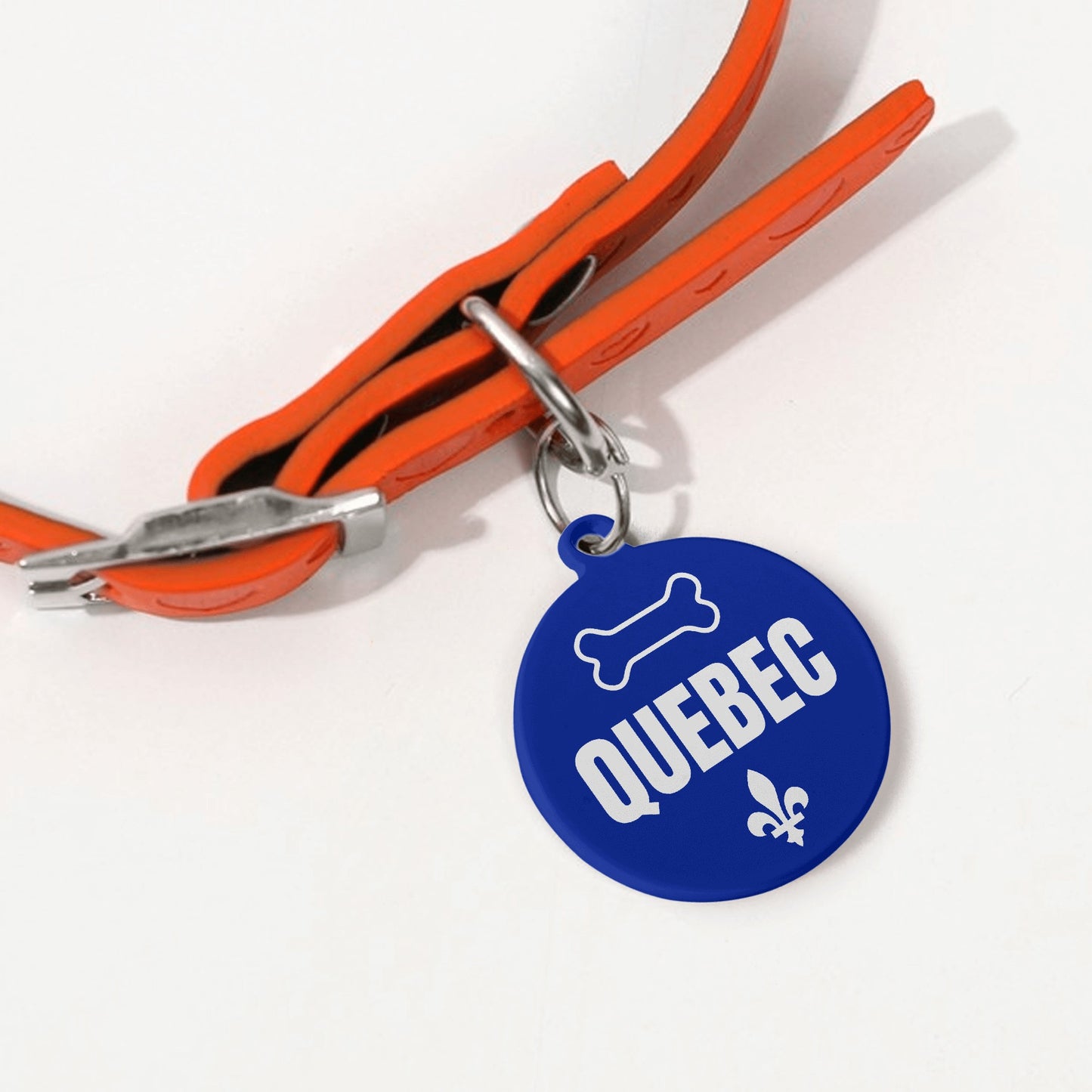 Quebec Custom Laser Metal Alloy Dog ID Tag