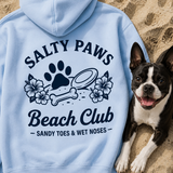 Salty Paws Beach Club Sandy Toes & Wet Noses Garment-dyed Lightweight Hoodie .
