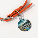 Serene River Scenery Custom Laser Metal Alloy Dog ID Tag