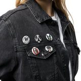 Boston Terrier Set of Pin Buttons