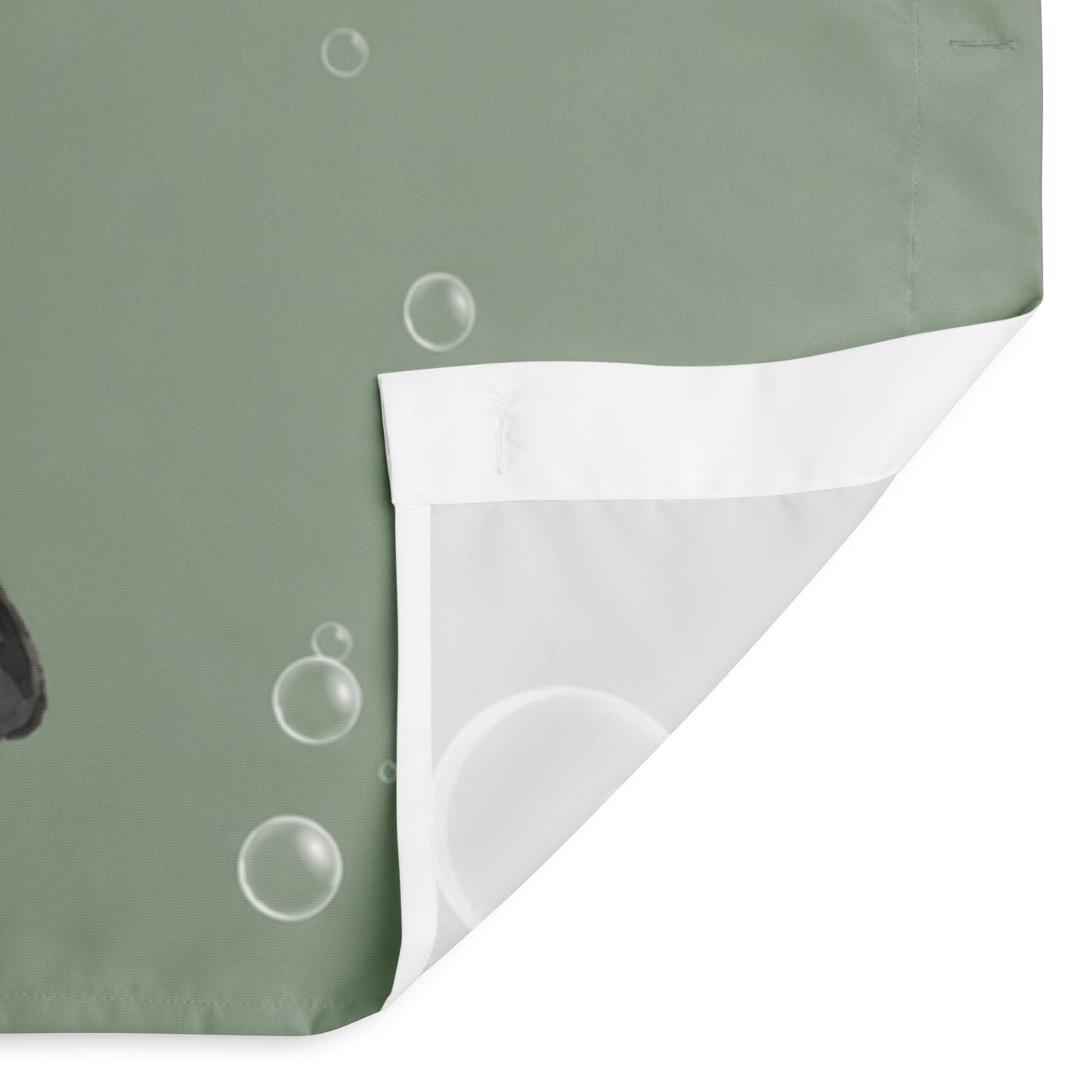 Custom Dog Portrait Bathtub Shower Curtain - Watercolor Art Using Photo(s) For Bathroom .