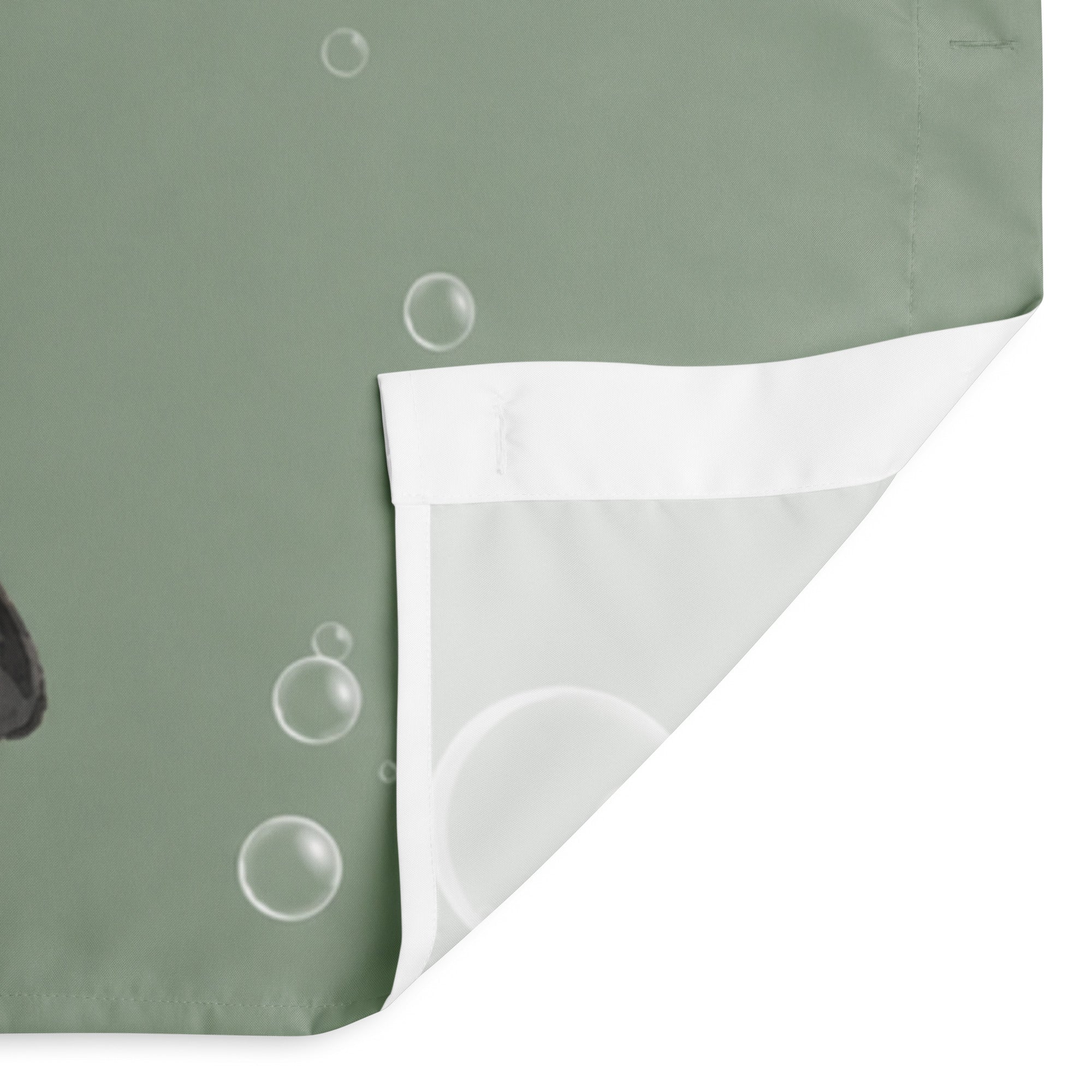 Custom Dog Portrait Bathtub Shower Curtain - Watercolor Art Using Photo(s) For Bathroom .