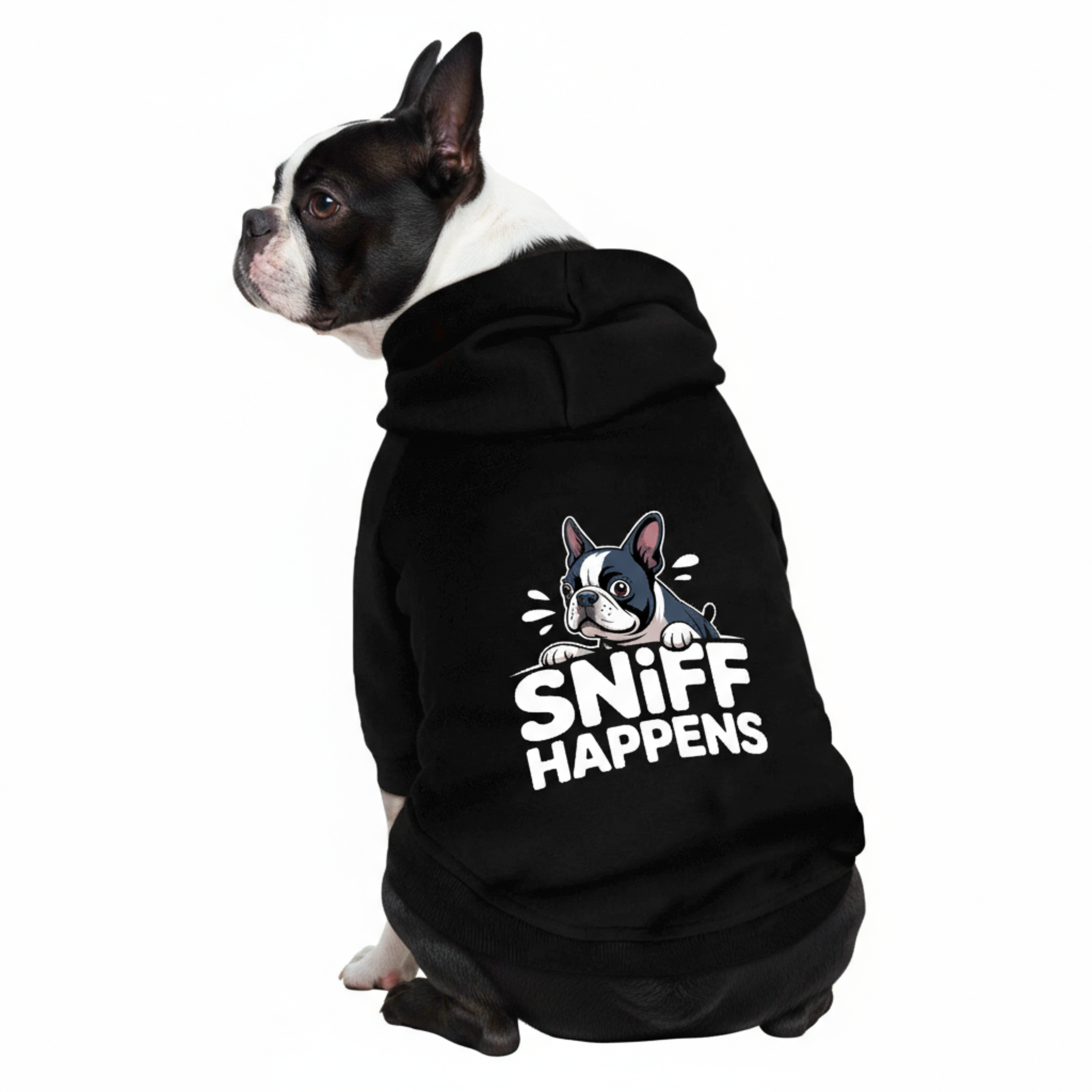 Sniff Happens 100% Cotton Dog Fleece Hoodie
