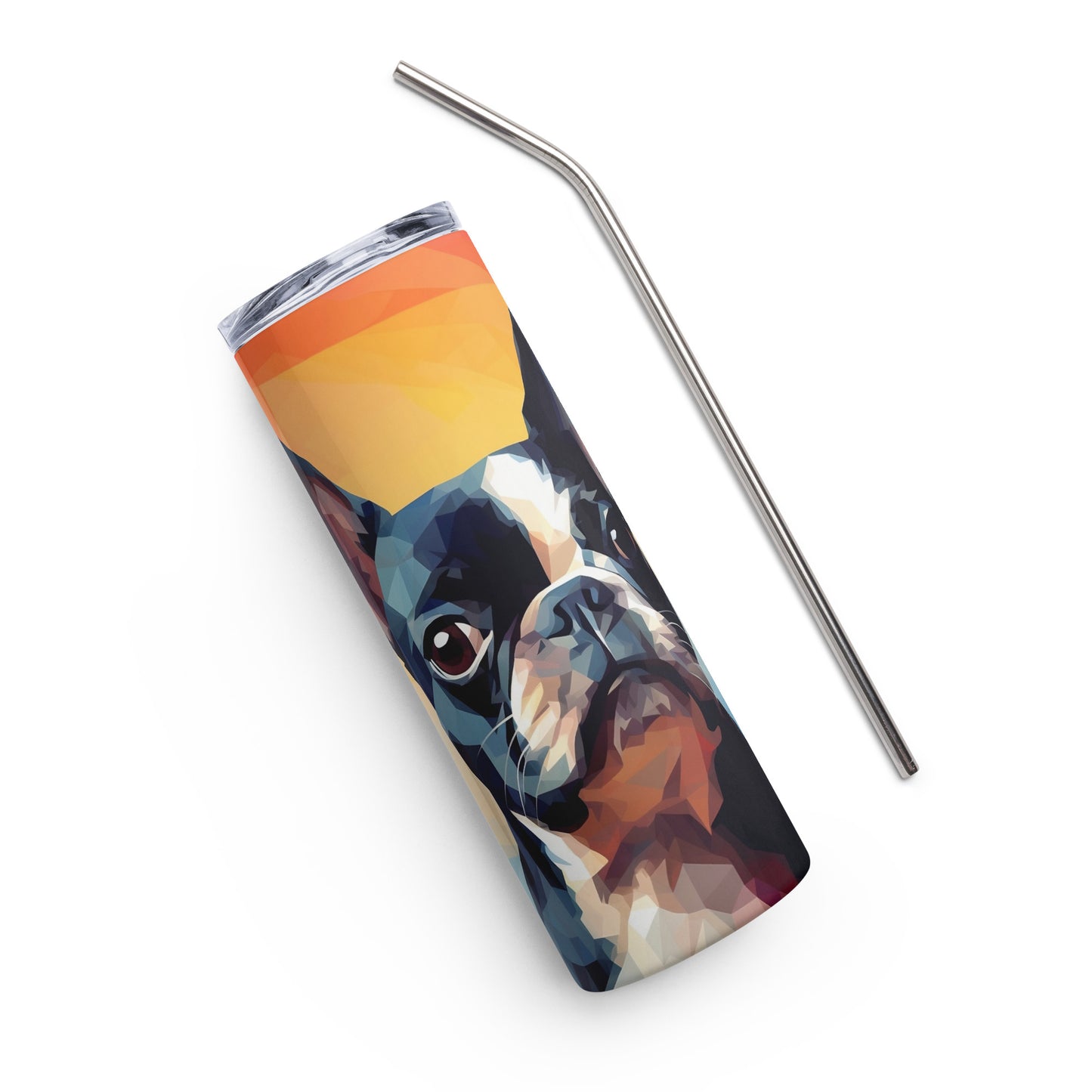 Boston Terrier Stainless Steel Tumbler Colorful 1