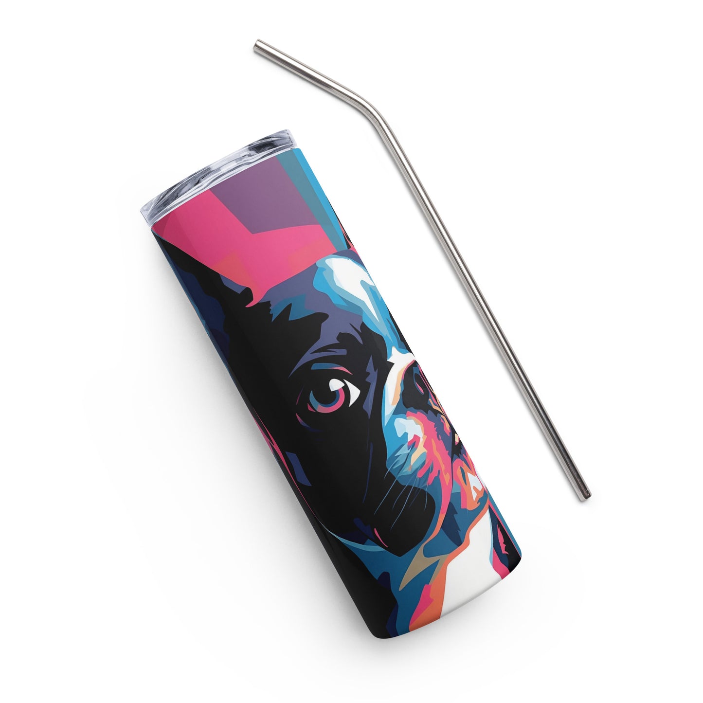 Boston Terrier Stainless Steel Tumbler Colorful 2
