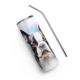 Boston Terrier Stainless Steel Tumbler Watercolor 2