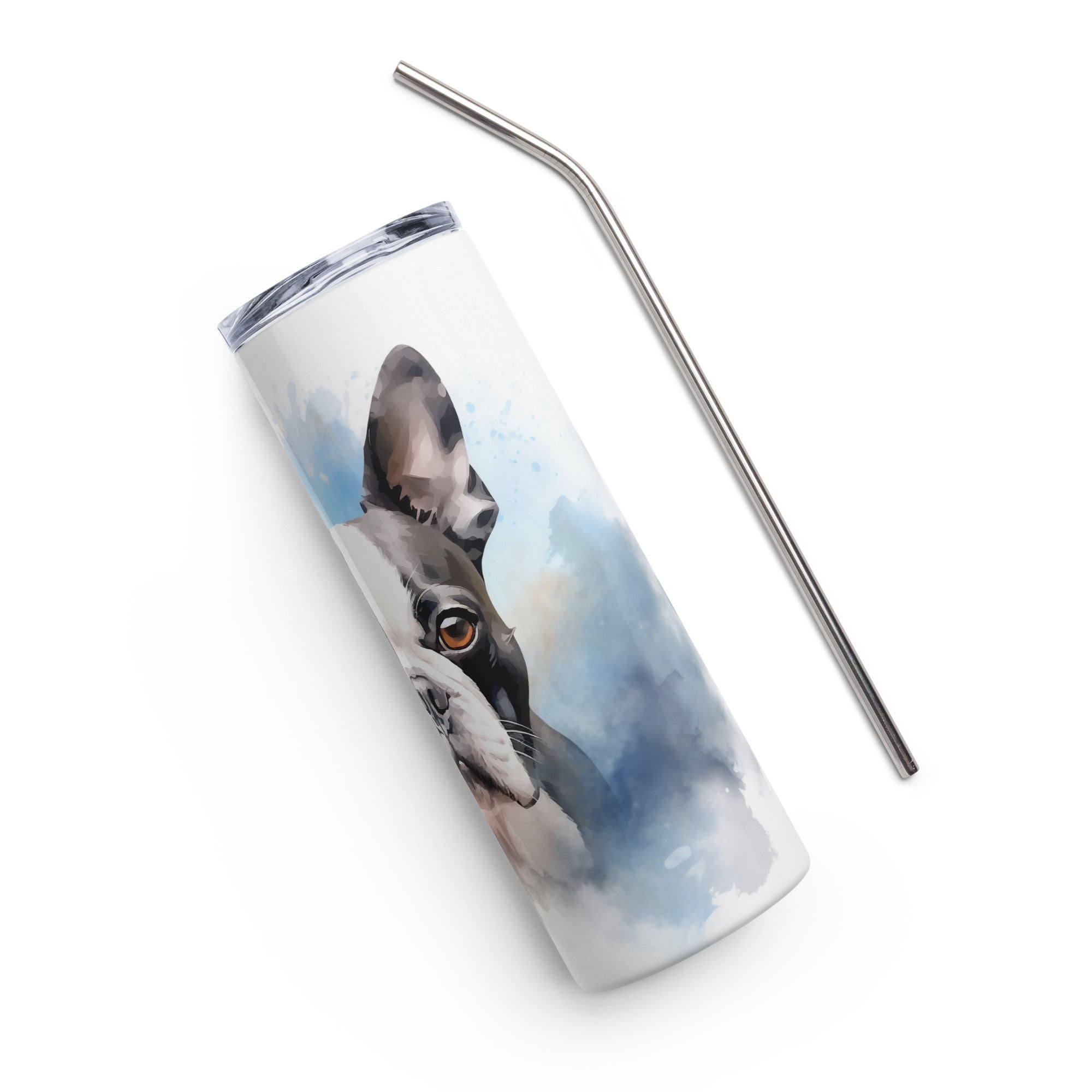 Boston Terrier Stainless Steel Tumbler Watercolor 2