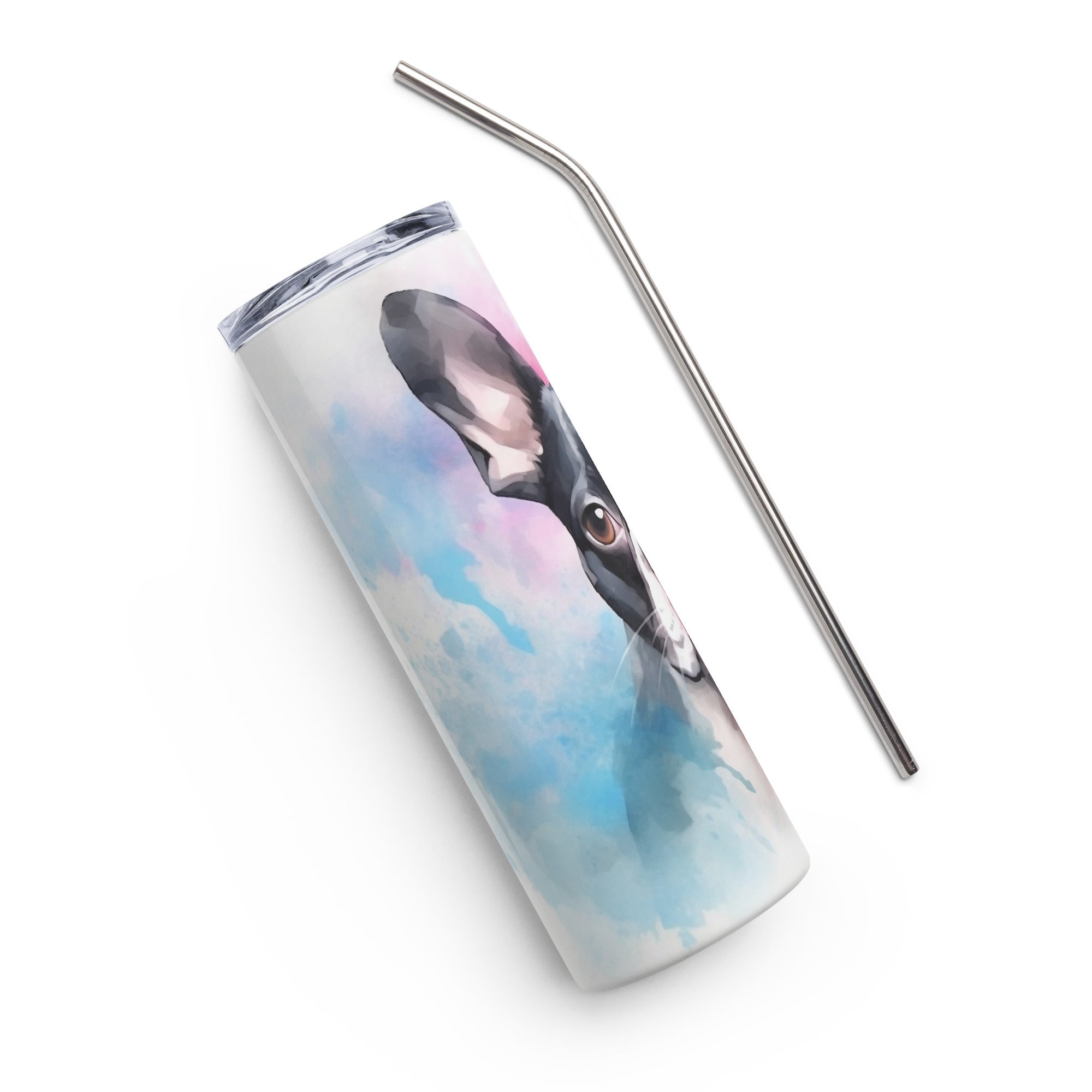 Boston Terrier Stainless Steel Tumbler Watercolor 1