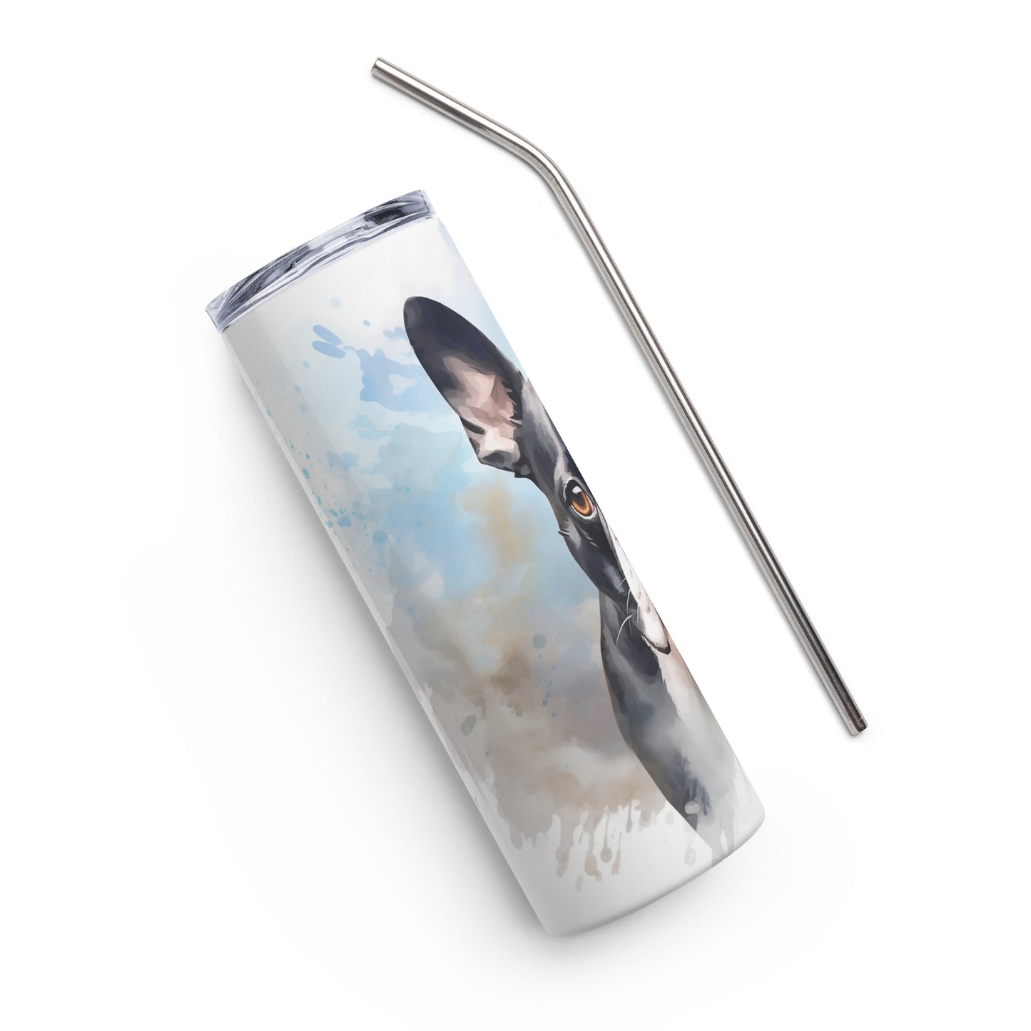 Boston Terrier Stainless Steel Tumbler Watercolor 2