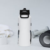 Custom Stainless Steel Water Bottle with a Straw Lid - Custom Water Bottle with Dog Photo and Name