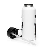 Custom Stainless Steel Water Bottle with a Straw Lid - Custom Water Bottle with Dog Photo and Name