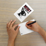 Merry Christmas Boston Terrier Dog Standard Postcard