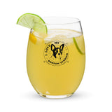 I Love My Boston Terrier Stemless Wine Glass