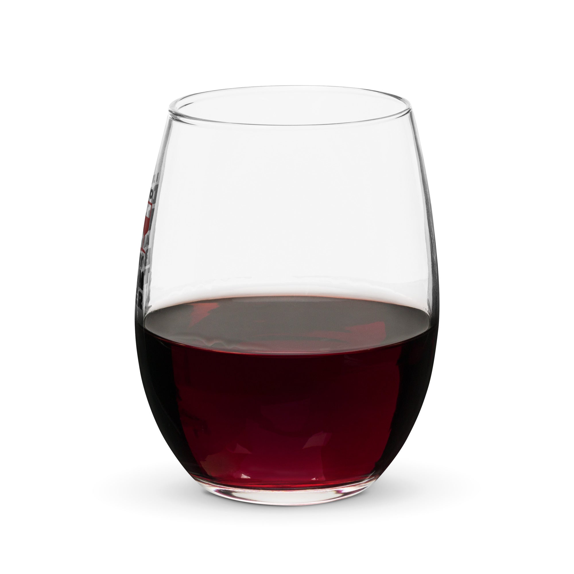 I Just Want To Drink Wine And Pet My Boston Terrier Stemless Wine Glass
