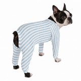 Striped Watercolor Dog Pajama .