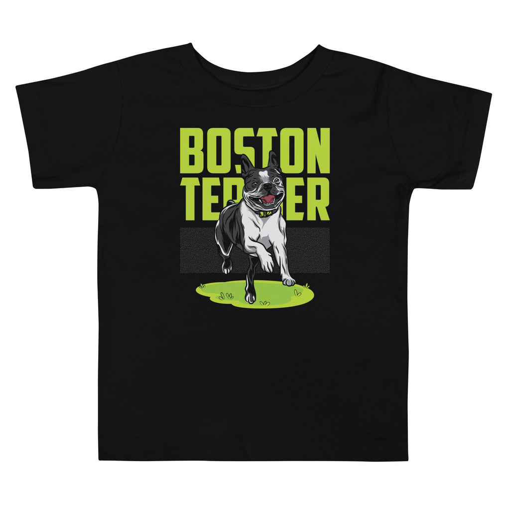 Happy Boston Terrier Toddler T-Shirt