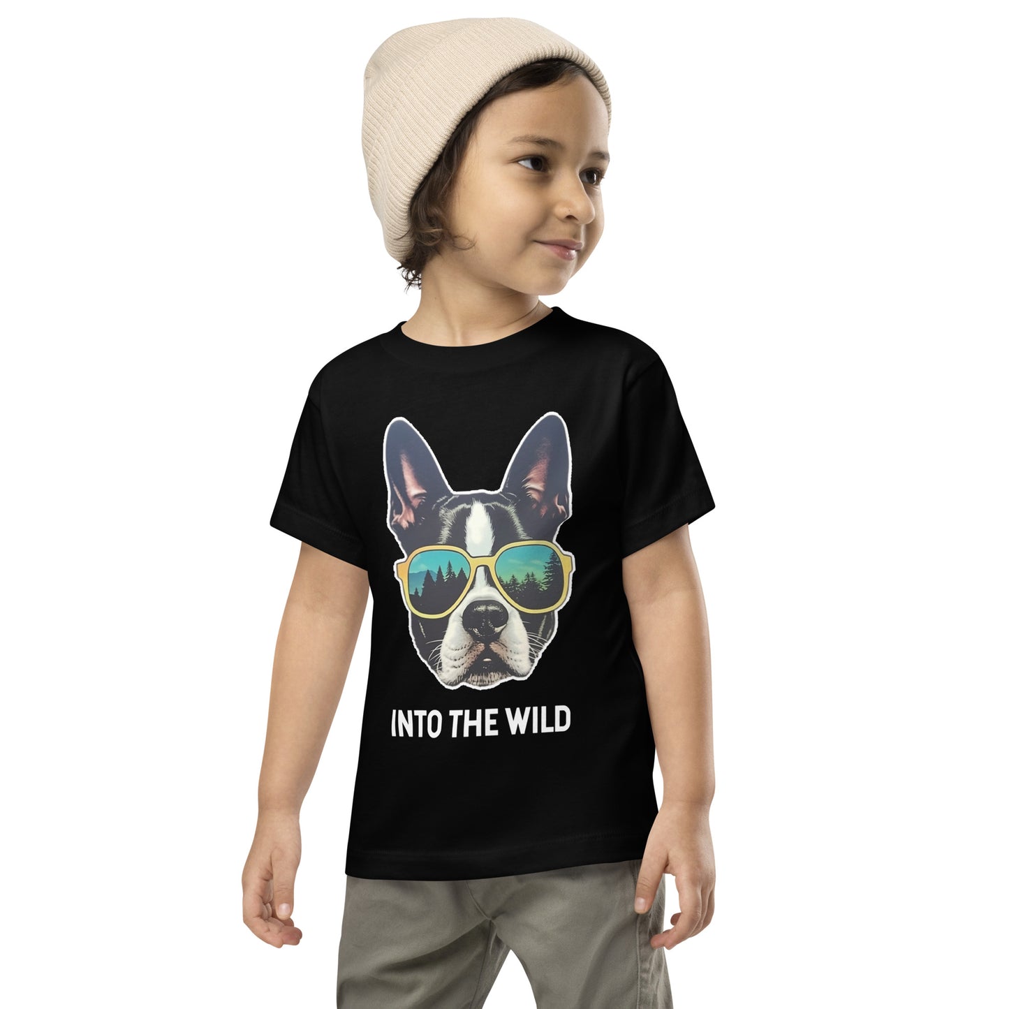 Into The Wild Boston Terrier Toddler T-Shirt
