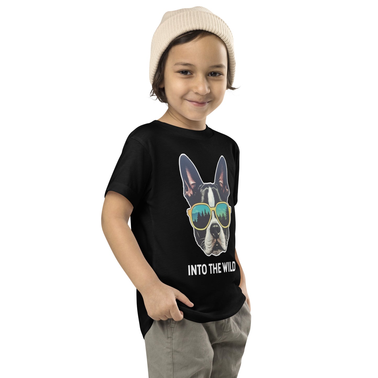 Into The Wild Boston Terrier Toddler T-Shirt