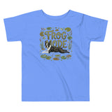 Frog Mode Boston Terrier Dog Frog Legs Toddler Short Sleeve Tee . Heather Columbia Blue