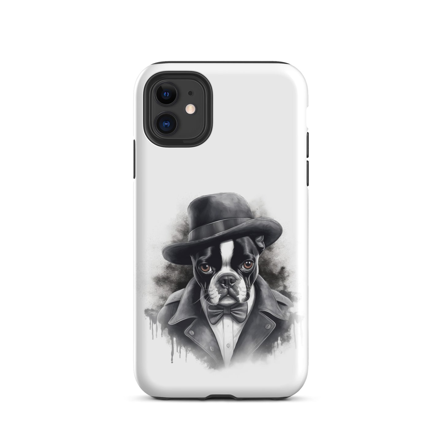 Boston Terrier Gentleman on Tough Case for iPhone