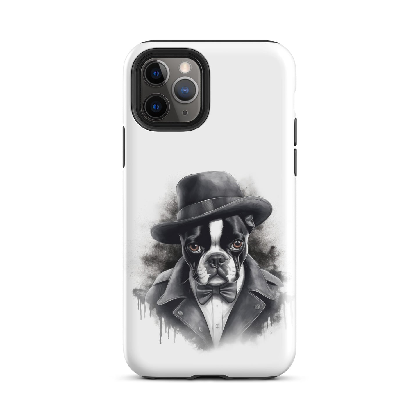 Boston Terrier Gentleman on Tough Case for iPhone