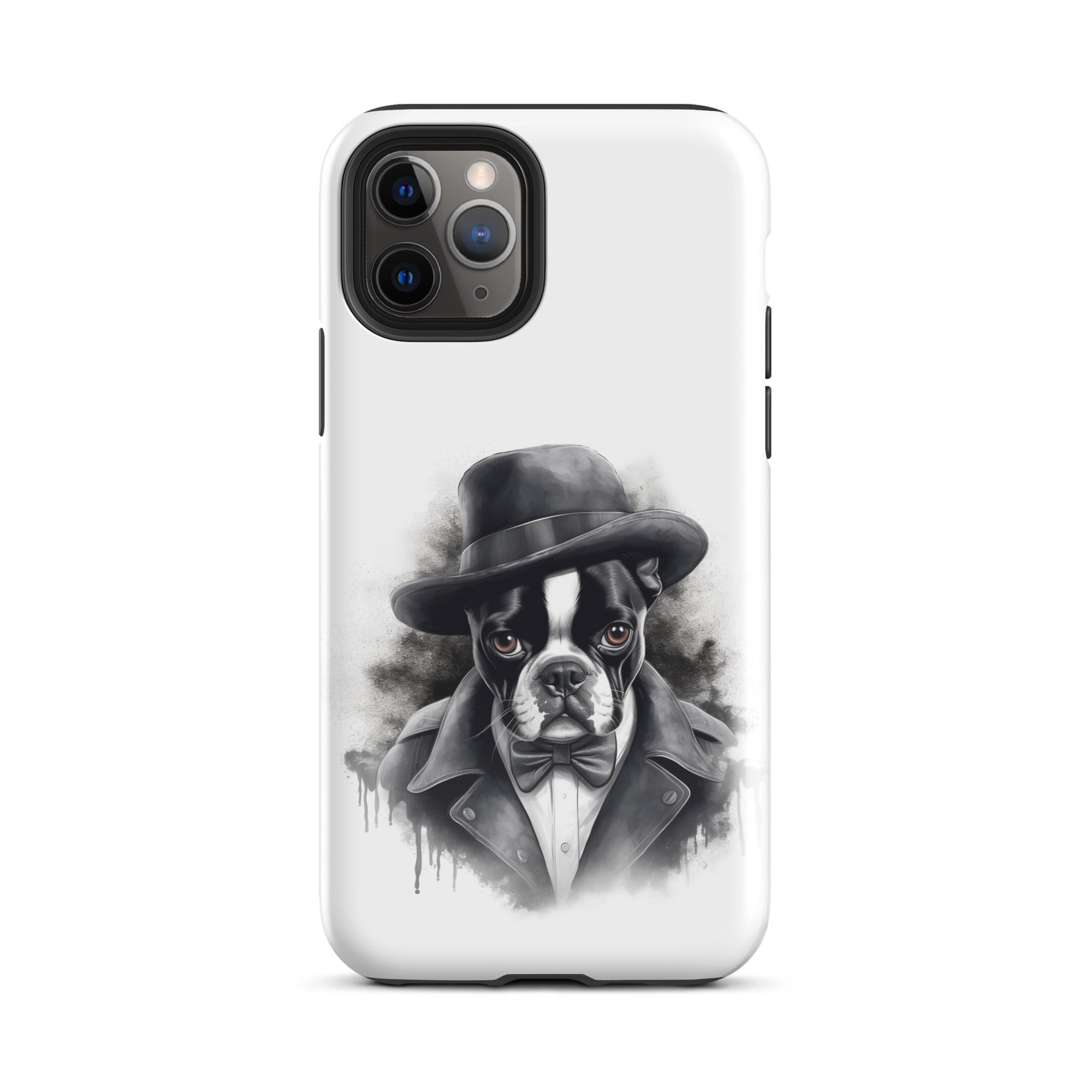 Boston Terrier Gentleman on Tough Case for iPhone