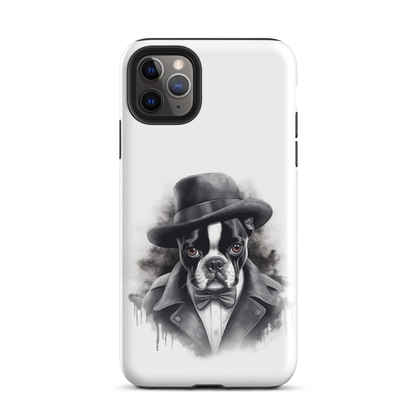 Boston Terrier Gentleman on Tough Case for iPhone
