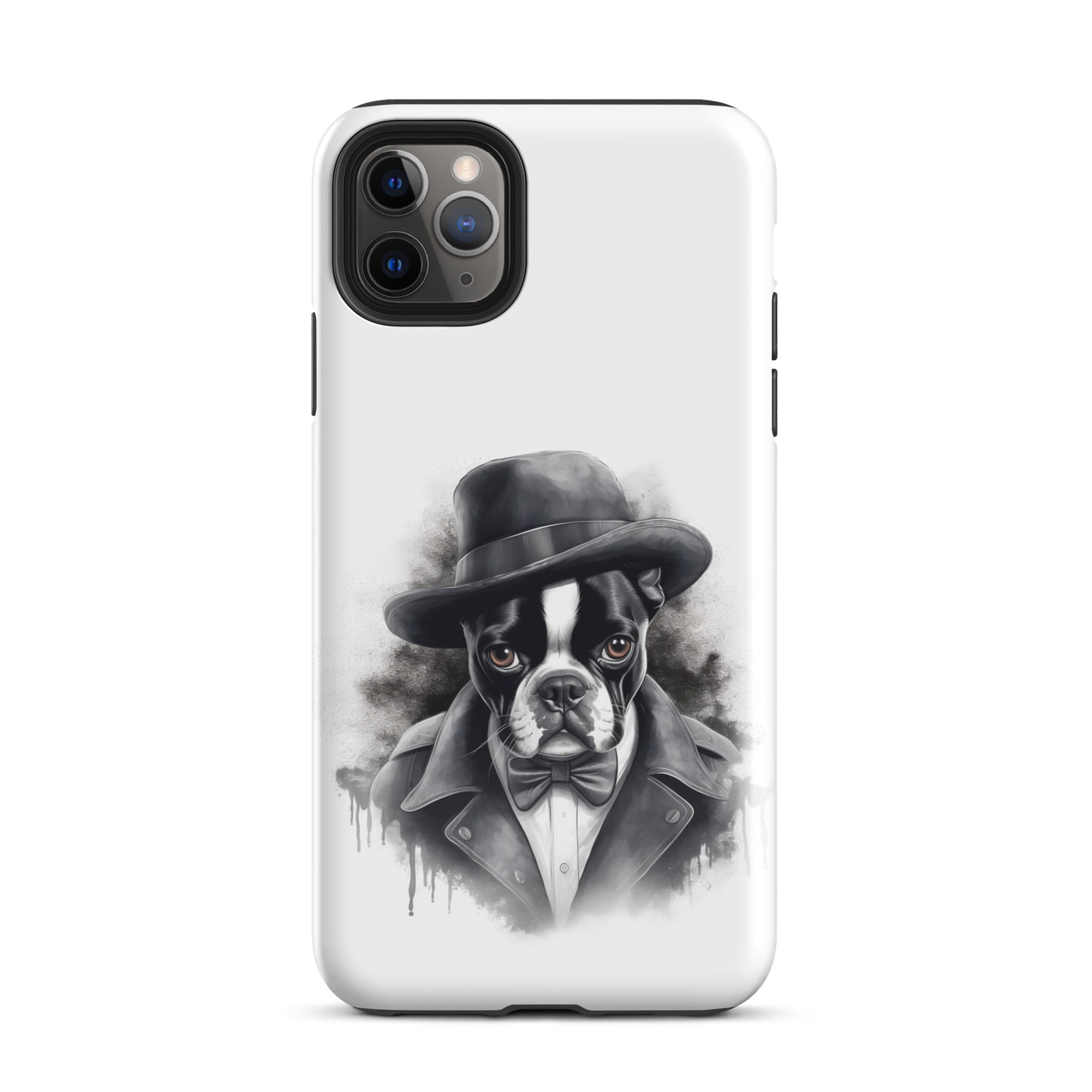 Boston Terrier Gentleman on Tough Case for iPhone