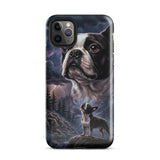 Storm Guardian – Majestic Boston Terrier Night Art Tough Case for iPhone . Glossy iPhone 11 Pro Max