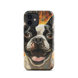 Zoomies Excitement Boston Terrier Dog Tough Case for iPhone