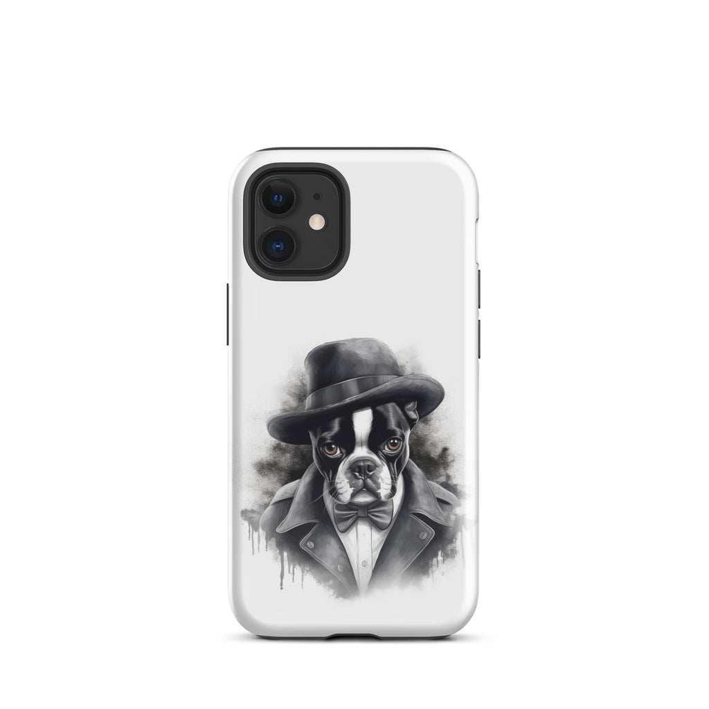 Boston Terrier Gentleman on Tough Case for iPhone