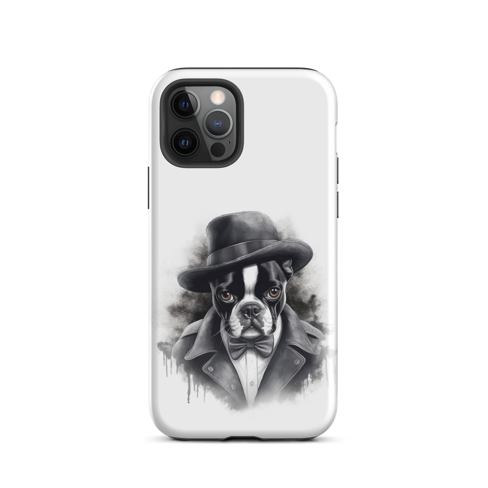Boston Terrier Gentleman on Tough Case for iPhone