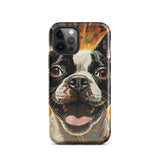 Zoomies Excitement Boston Terrier Dog Tough Case for iPhone
