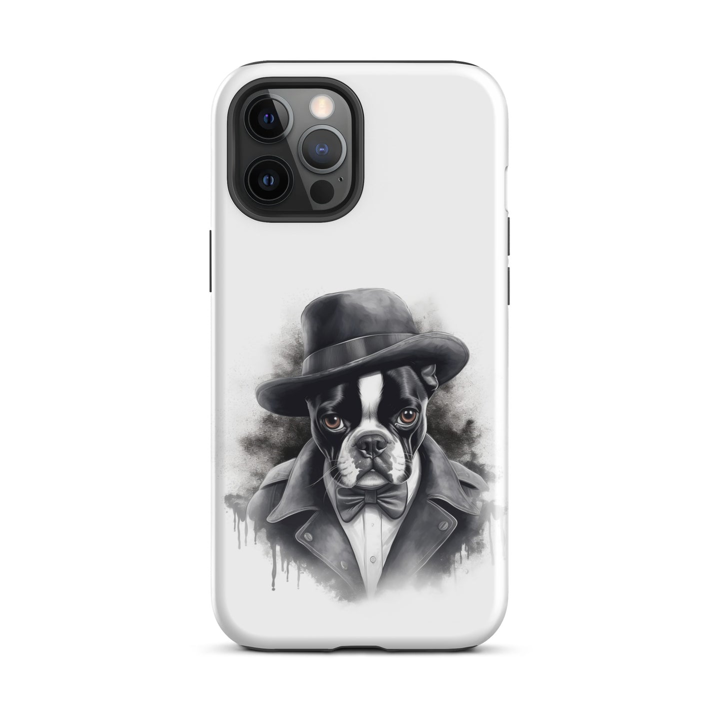 Boston Terrier Gentleman on Tough Case for iPhone