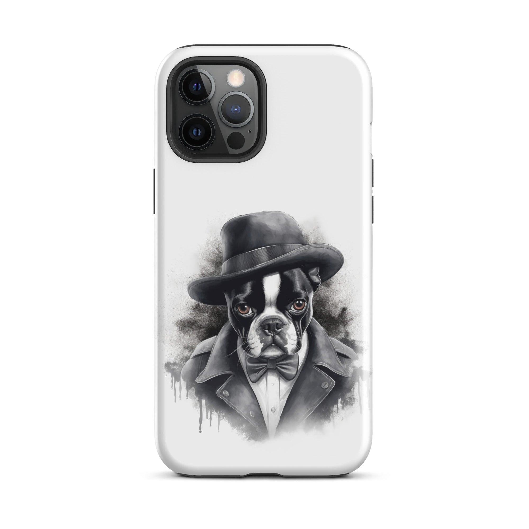 Boston Terrier Gentleman on Tough Case for iPhone