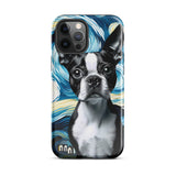 Starry Night - Boston Terrier Dog Tough Case for iPhone