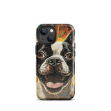 Zoomies Excitement Boston Terrier Dog Tough Case for iPhone