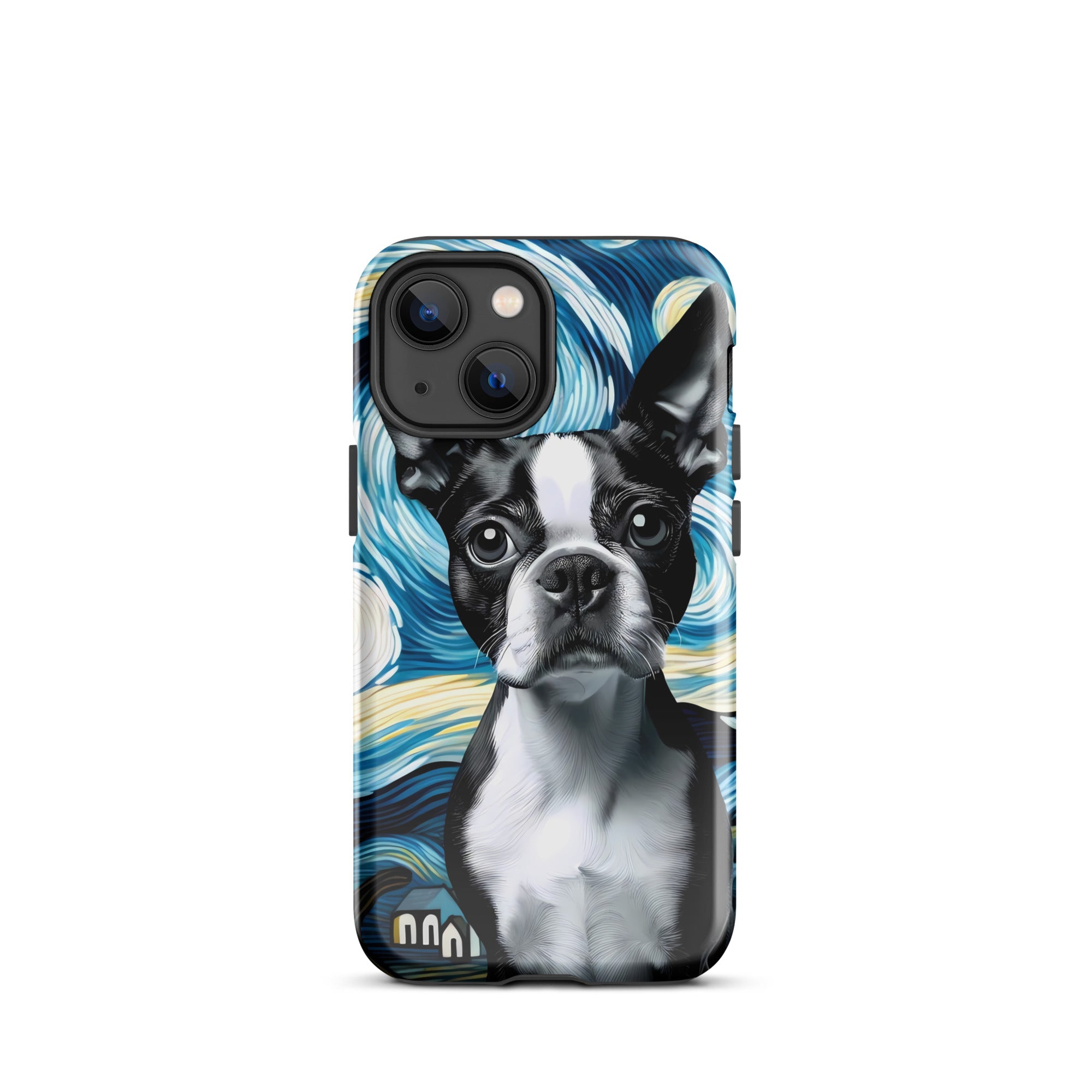 Starry Night - Boston Terrier Dog Tough Case for iPhone